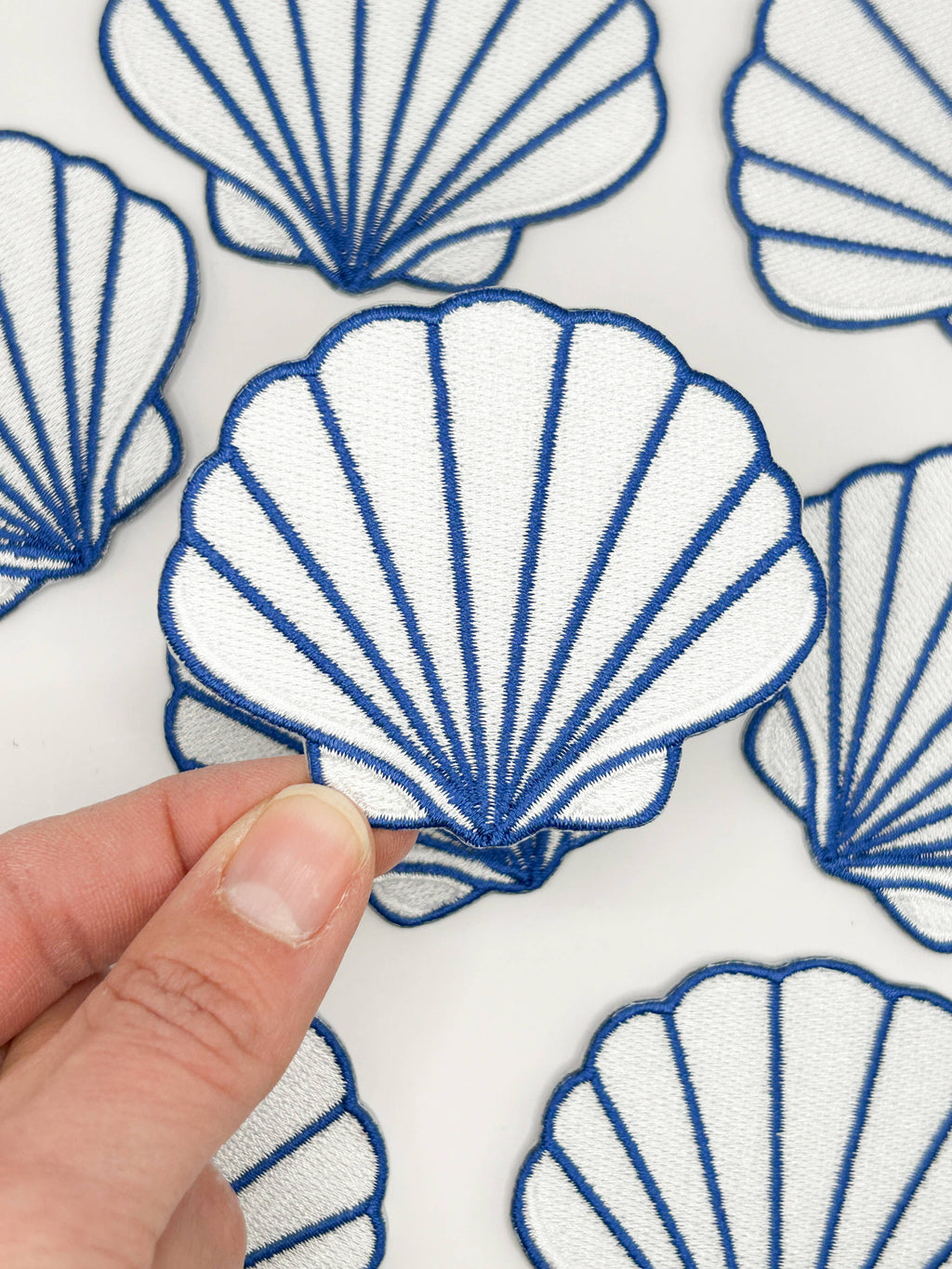 Seashell Embroidered Patch – Coastal Shell, Beach, Travel