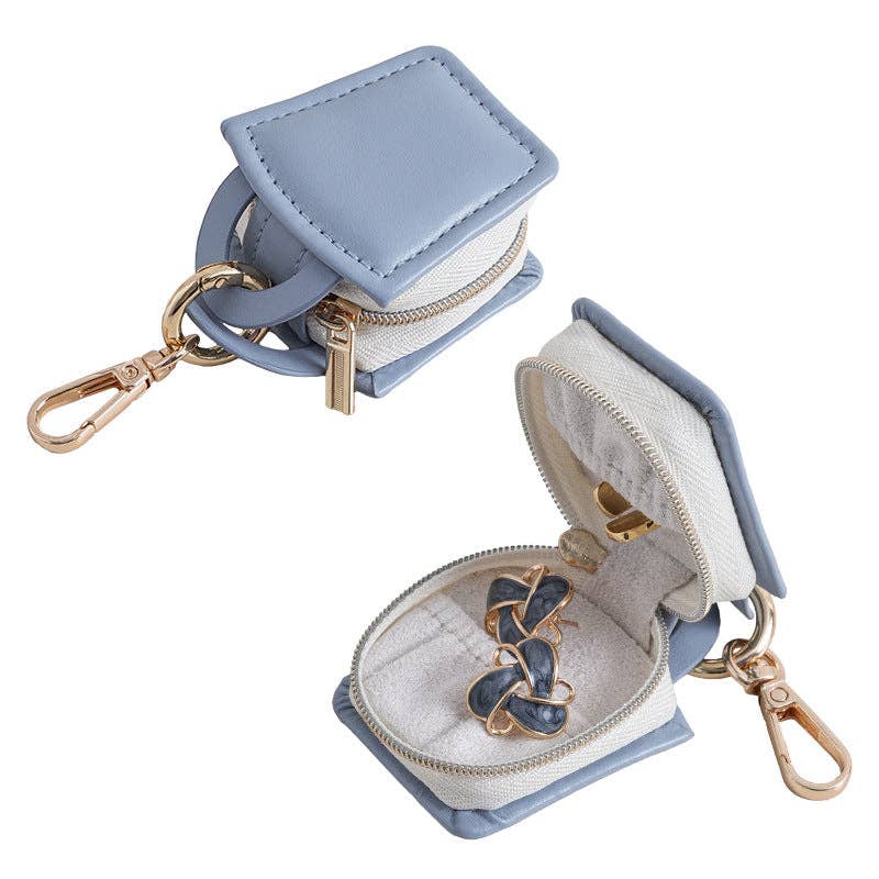 Compact Travel Jewelry Organizer Keychain