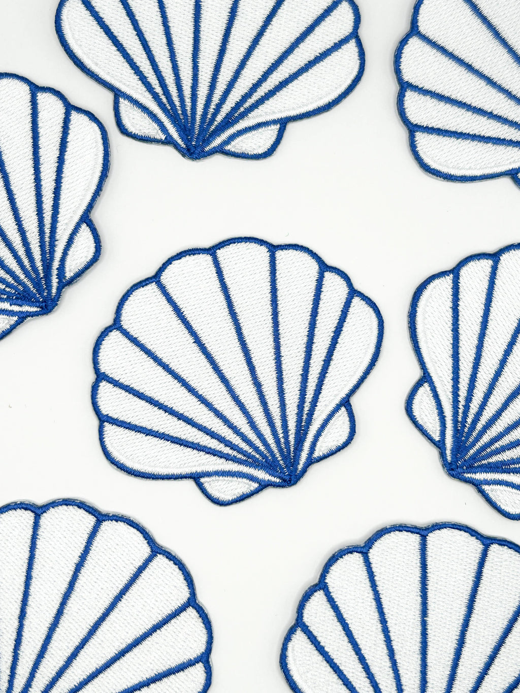 Seashell Embroidered Patch – Coastal Shell, Beach, Travel