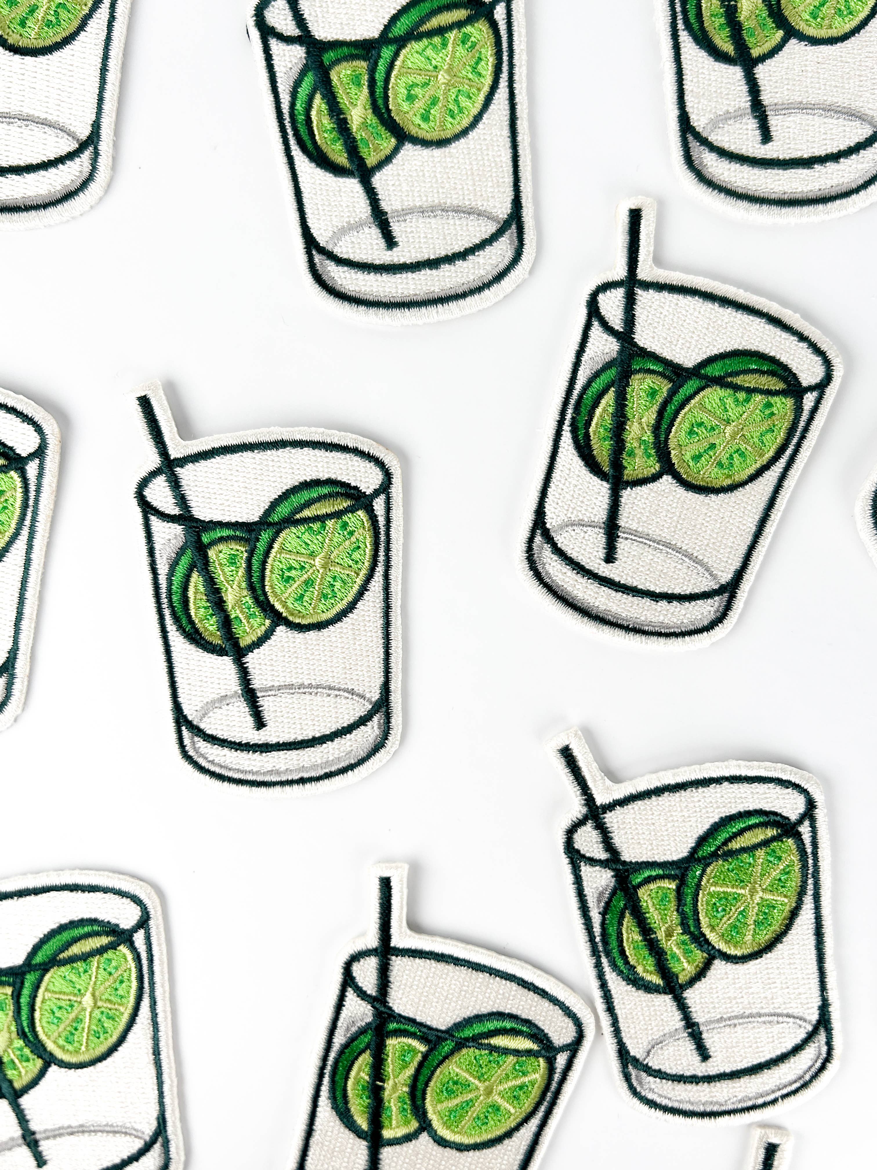 Vodka Soda Embroidered Patch Funny Cocktail Iron On Gin Hat