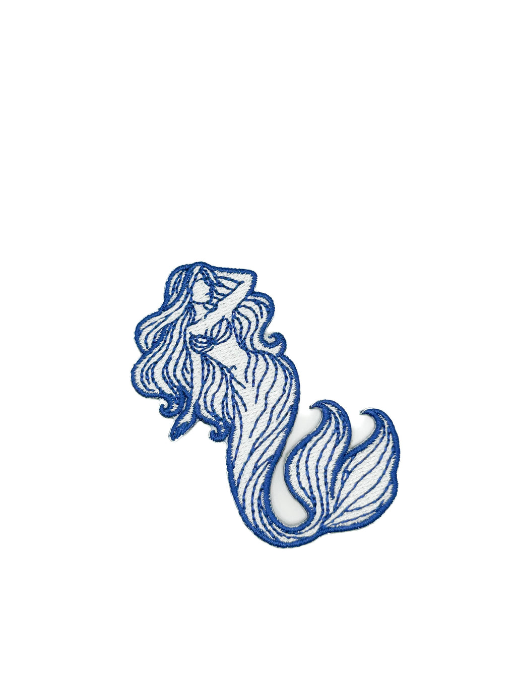 Mermaid Embroidered Patch Coastal Ocean Siren Patch Nautical