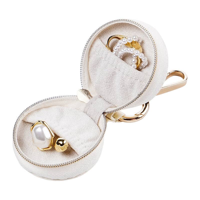 Compact Travel Jewelry Organizer Keychain