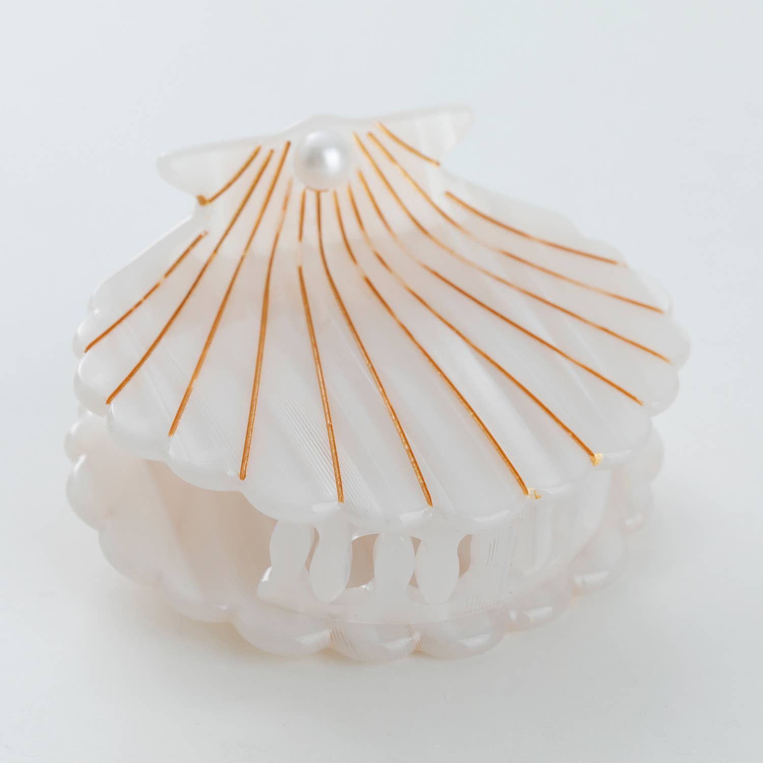 Opal Pearl Seashell Claw Clip - Medium