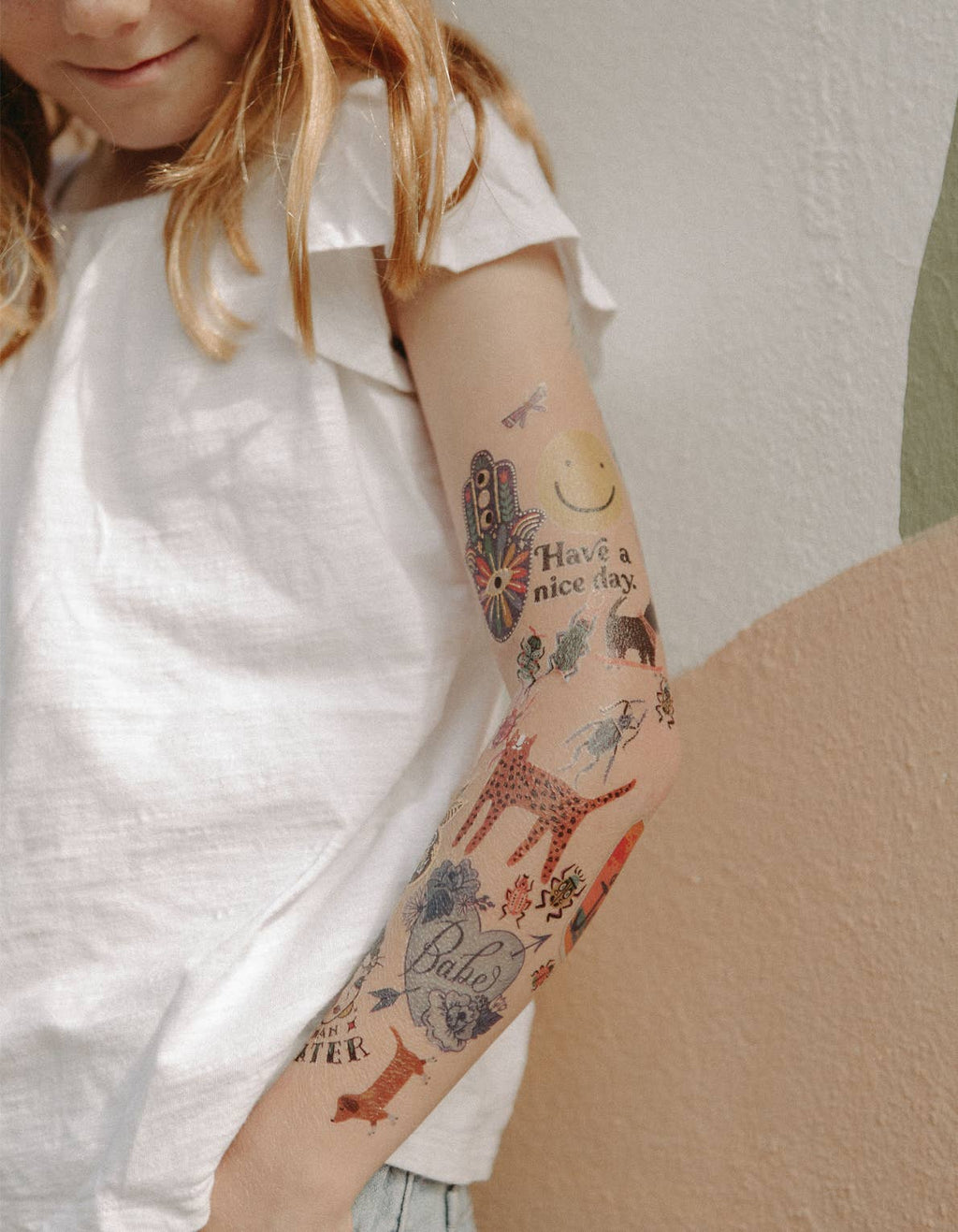 Blue Babe Temporary Tattoo