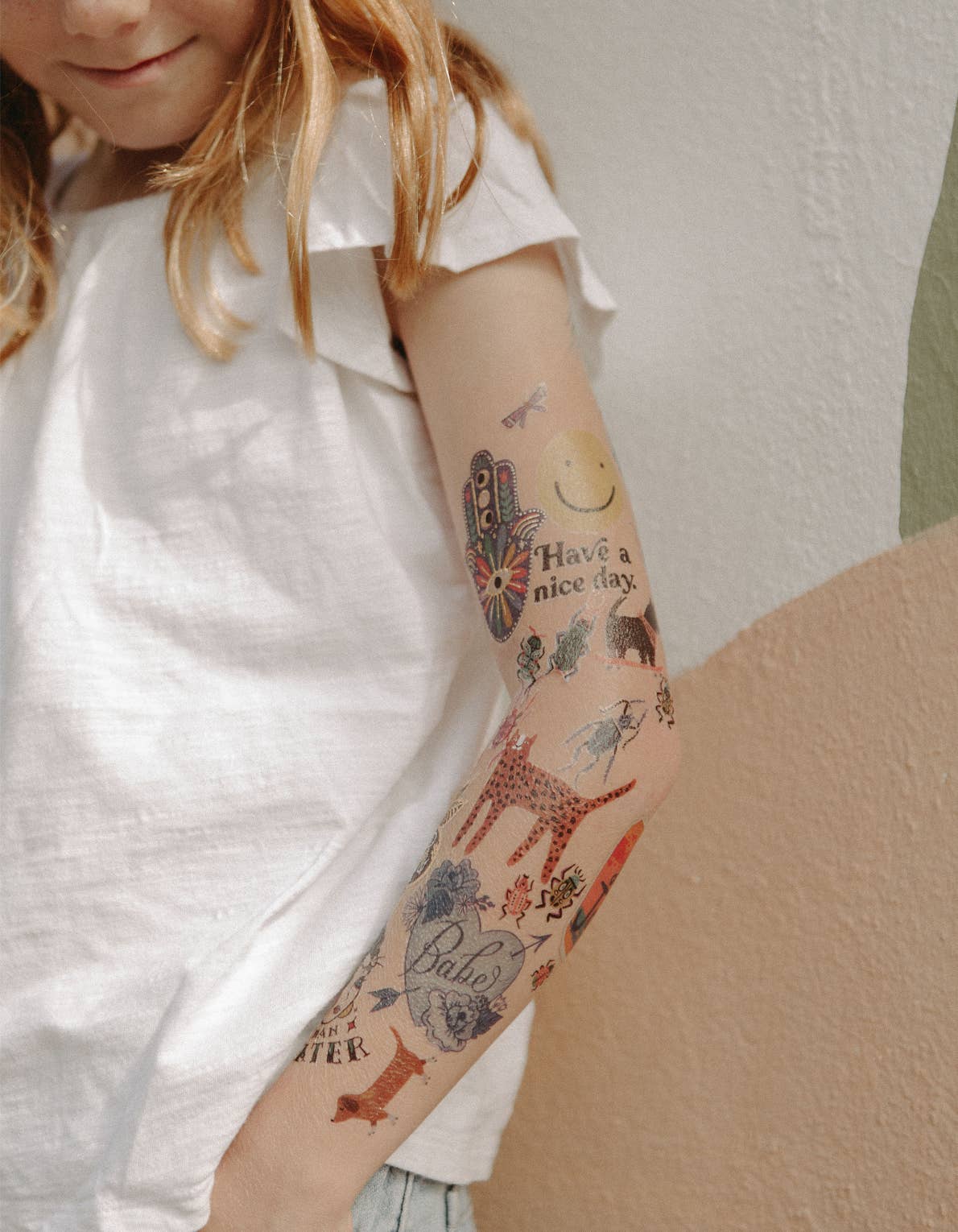 Blue Babe Temporary Tattoo