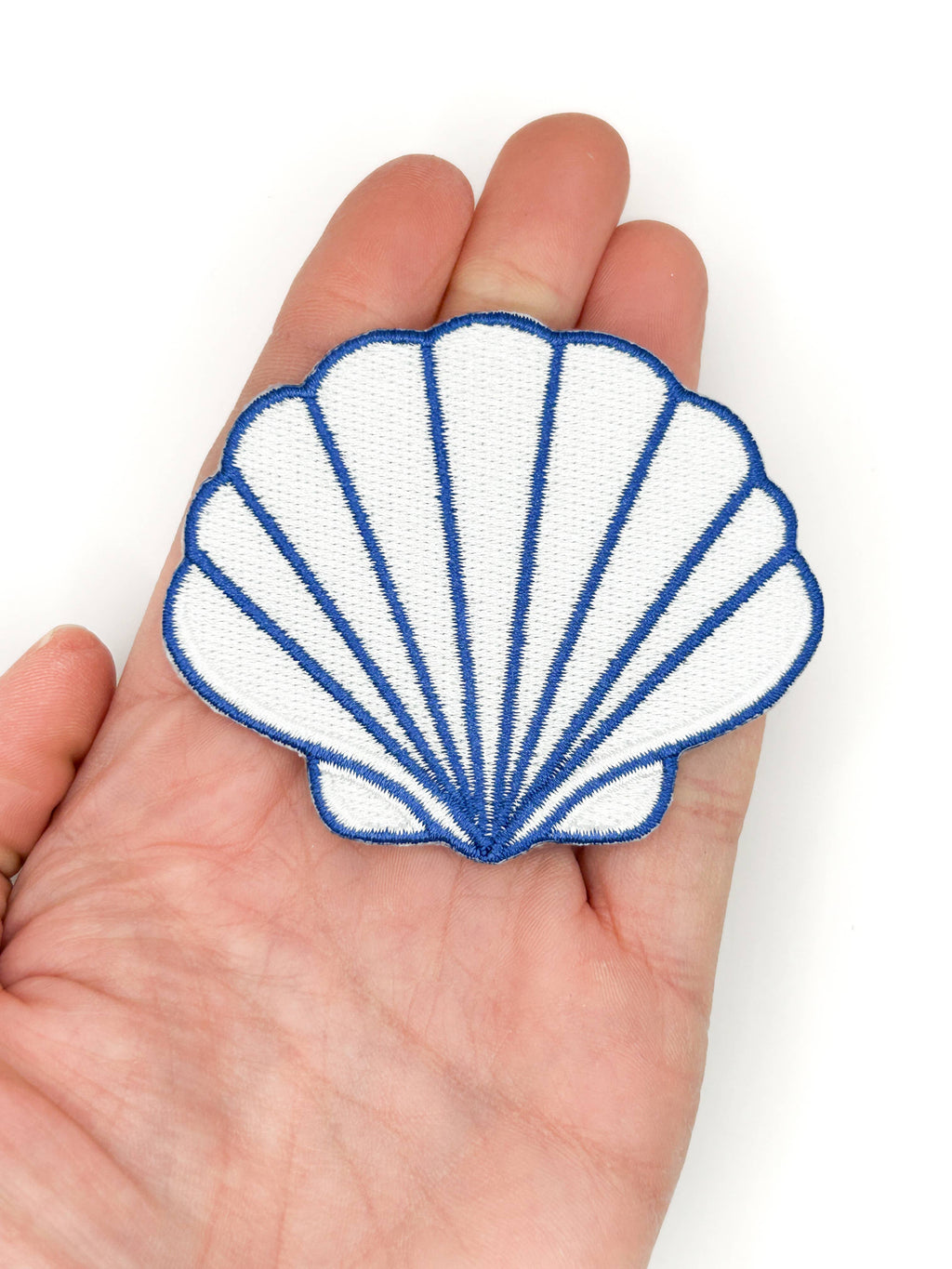 Seashell Embroidered Patch – Coastal Shell, Beach, Travel