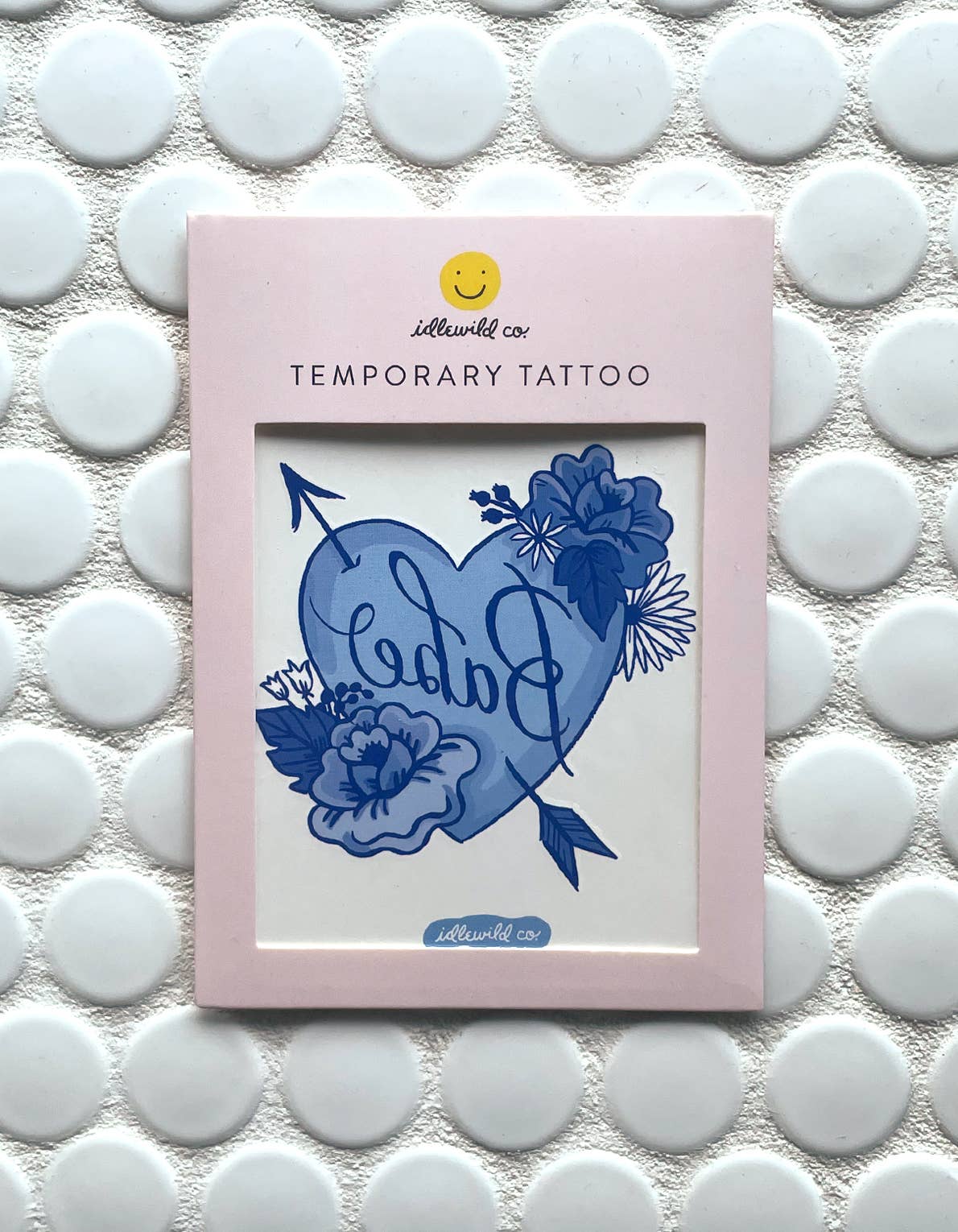 Blue Babe Temporary Tattoo