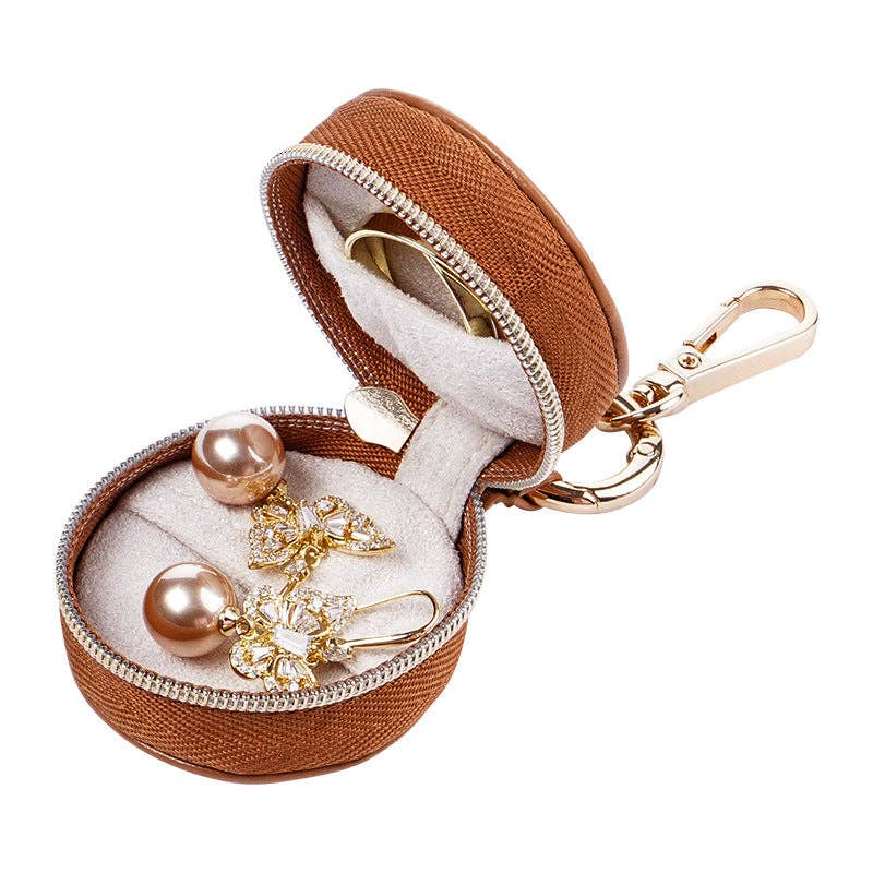 Compact Travel Jewelry Organizer Keychain