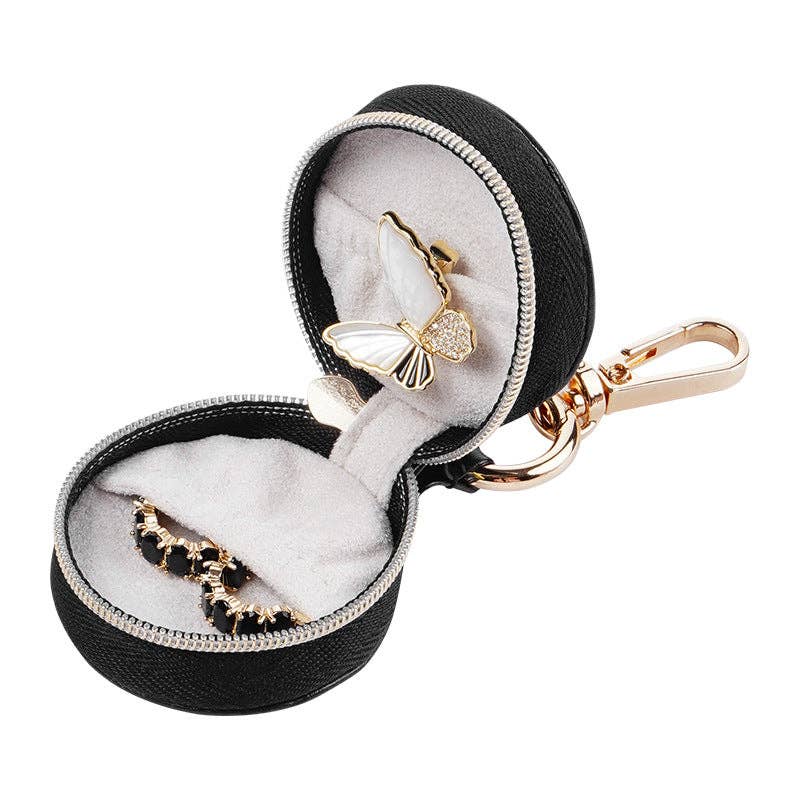 Compact Travel Jewelry Organizer Keychain