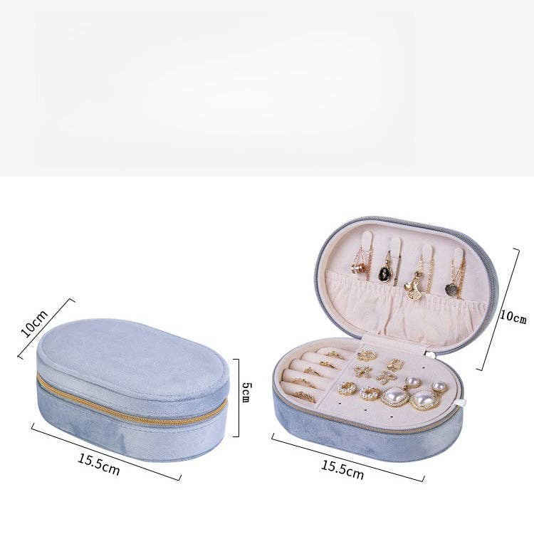 Velvet Jewelry Organizer Box