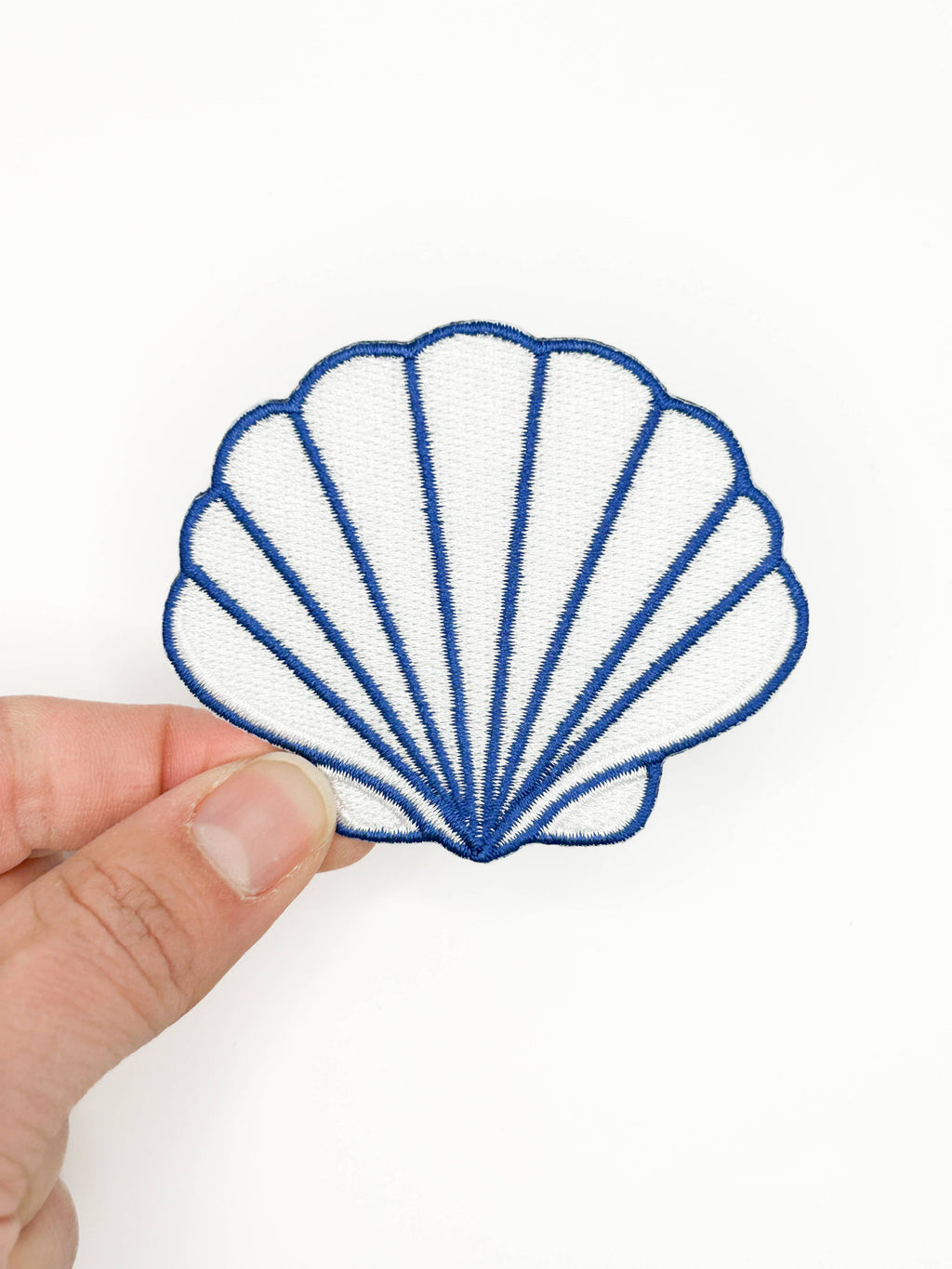 Seashell Embroidered Patch – Coastal Shell, Beach, Travel