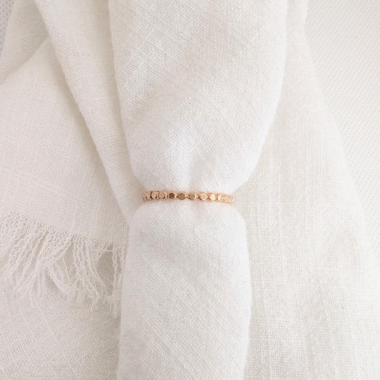 Dot "Grit" Stacking Ring