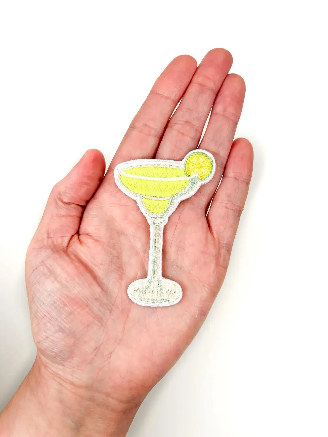 Margarita with Lime Embroidered Iron-On Patch Cocktail Party