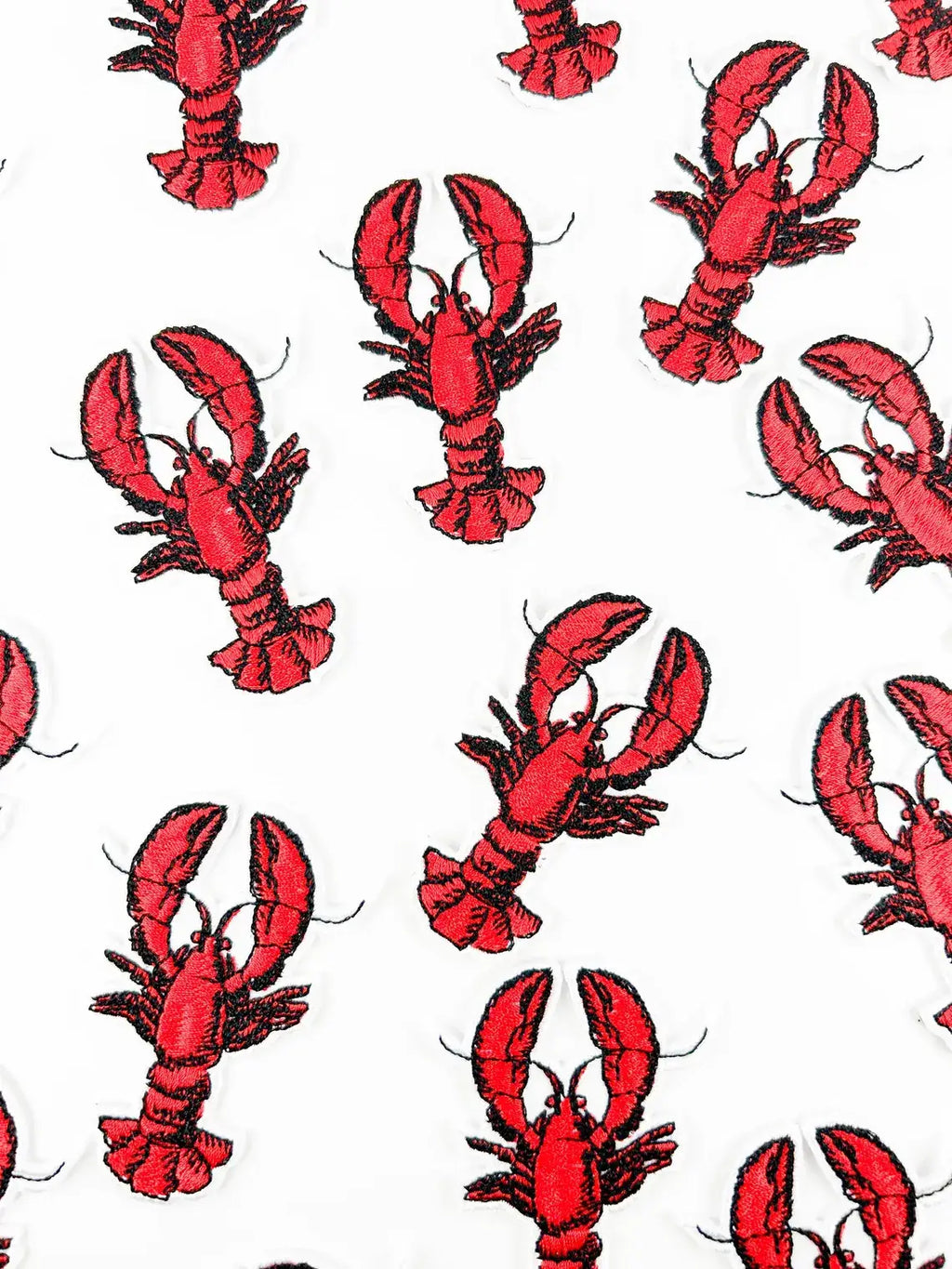 Lobster Embroidered Iron on Patch Beach Marine Life Nature