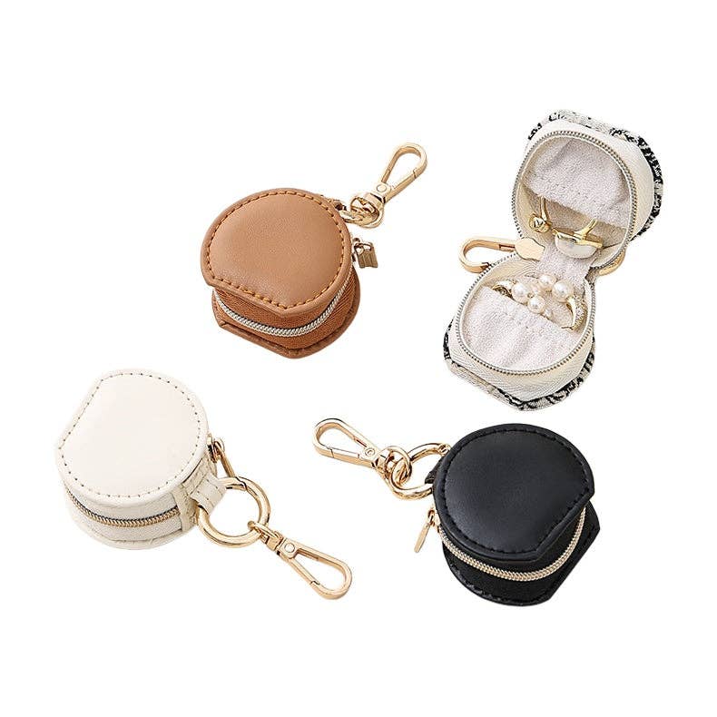 Compact Travel Jewelry Organizer Keychain