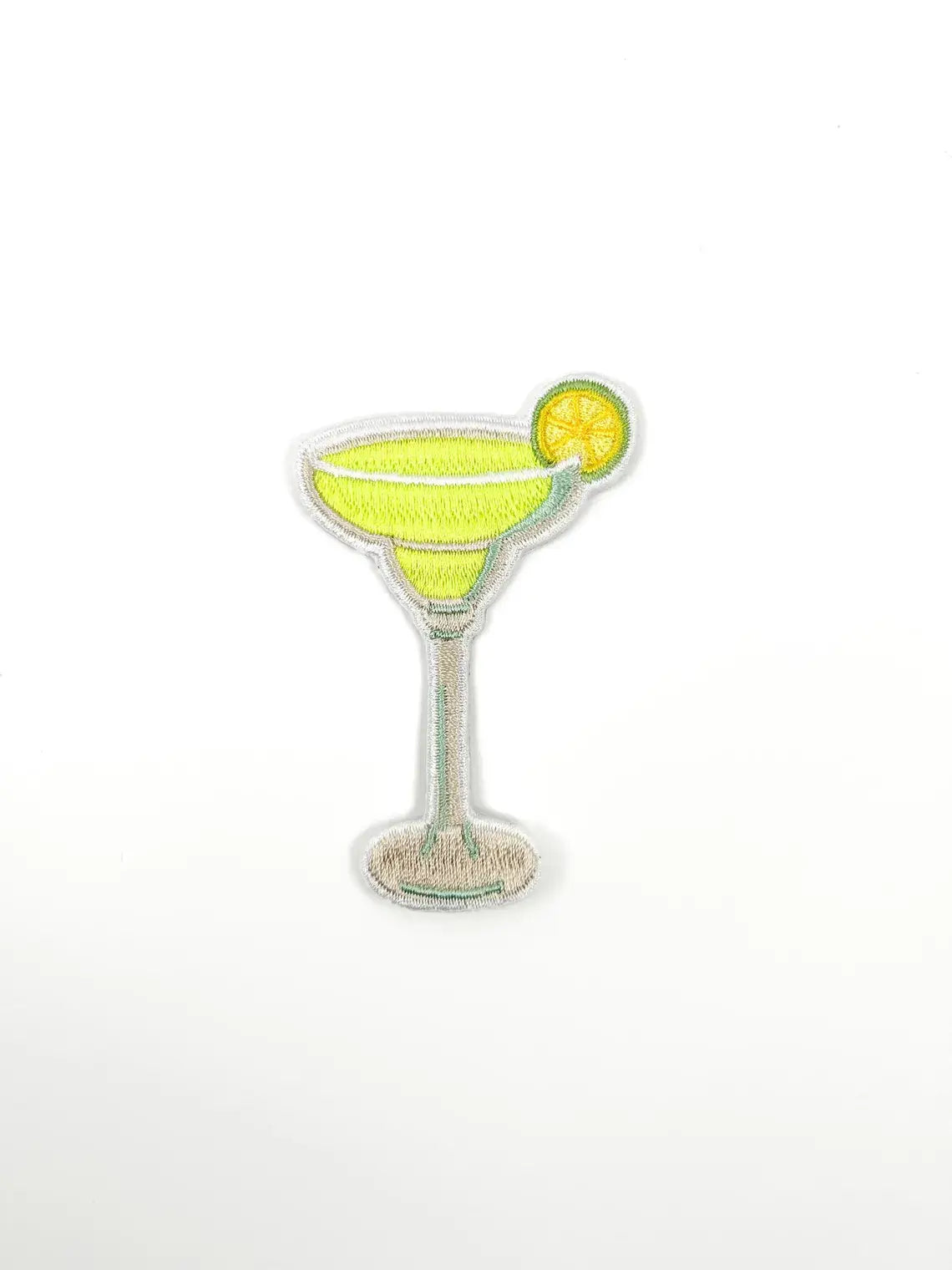 Margarita with Lime Embroidered Iron-On Patch Cocktail Party