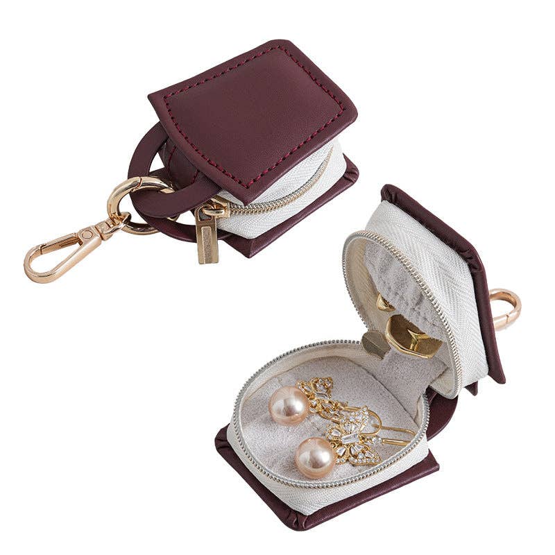 Compact Travel Jewelry Organizer Keychain