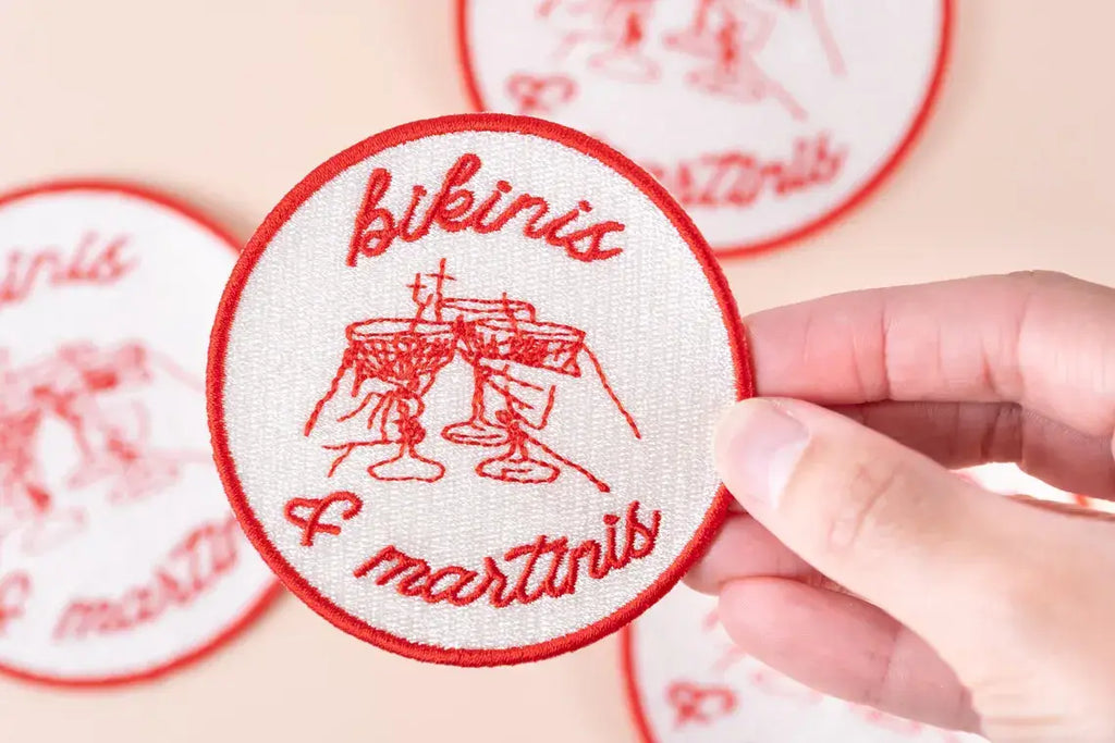 Bikinis and Martinis Iron-On Patch Bachelorette Party, Bars