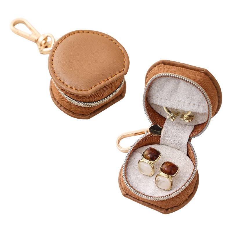 Compact Travel Jewelry Organizer Keychain