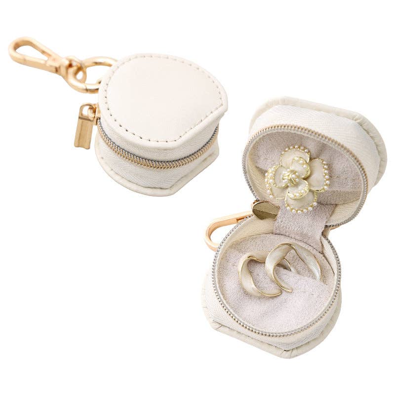 Compact Travel Jewelry Organizer Keychain