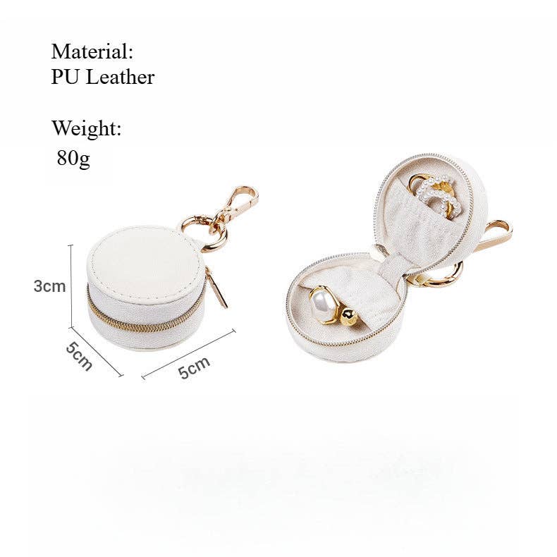 Compact Travel Jewelry Organizer Keychain
