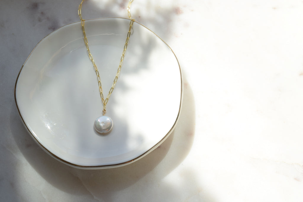 Coin Pearl Necklace