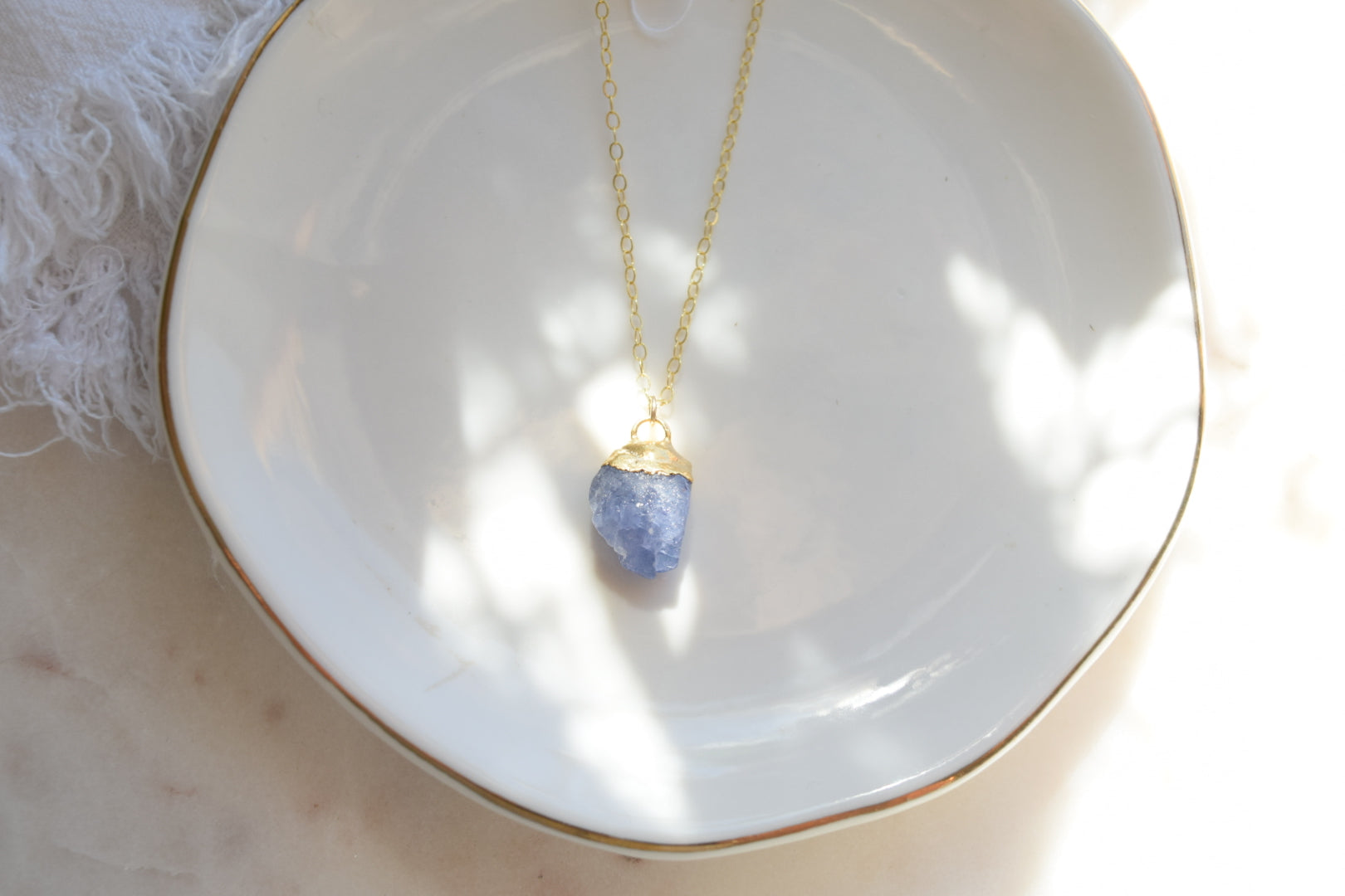 Birthstone nugget necklace
