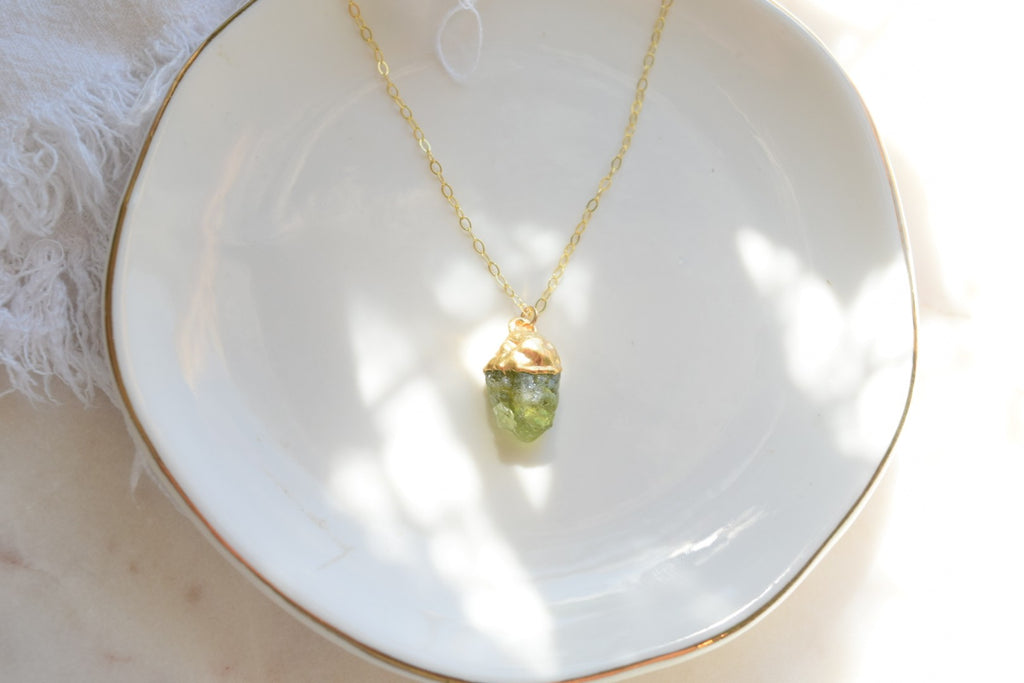 Birthstone nugget necklace