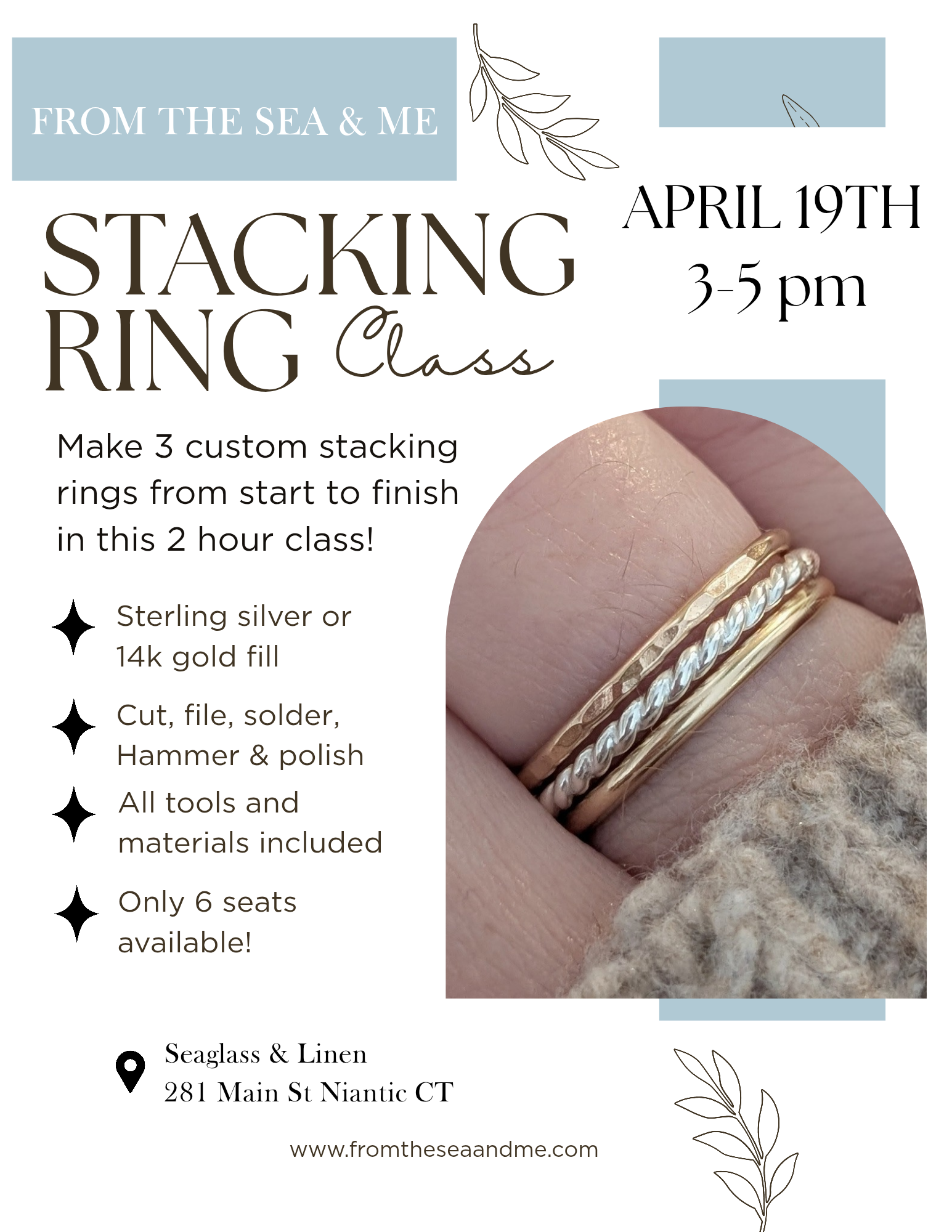 Stacking Ring Workshop 4/19