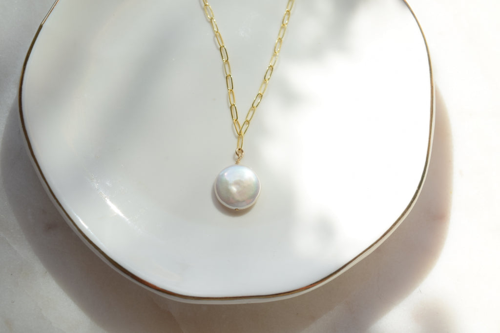 Coin Pearl Necklace