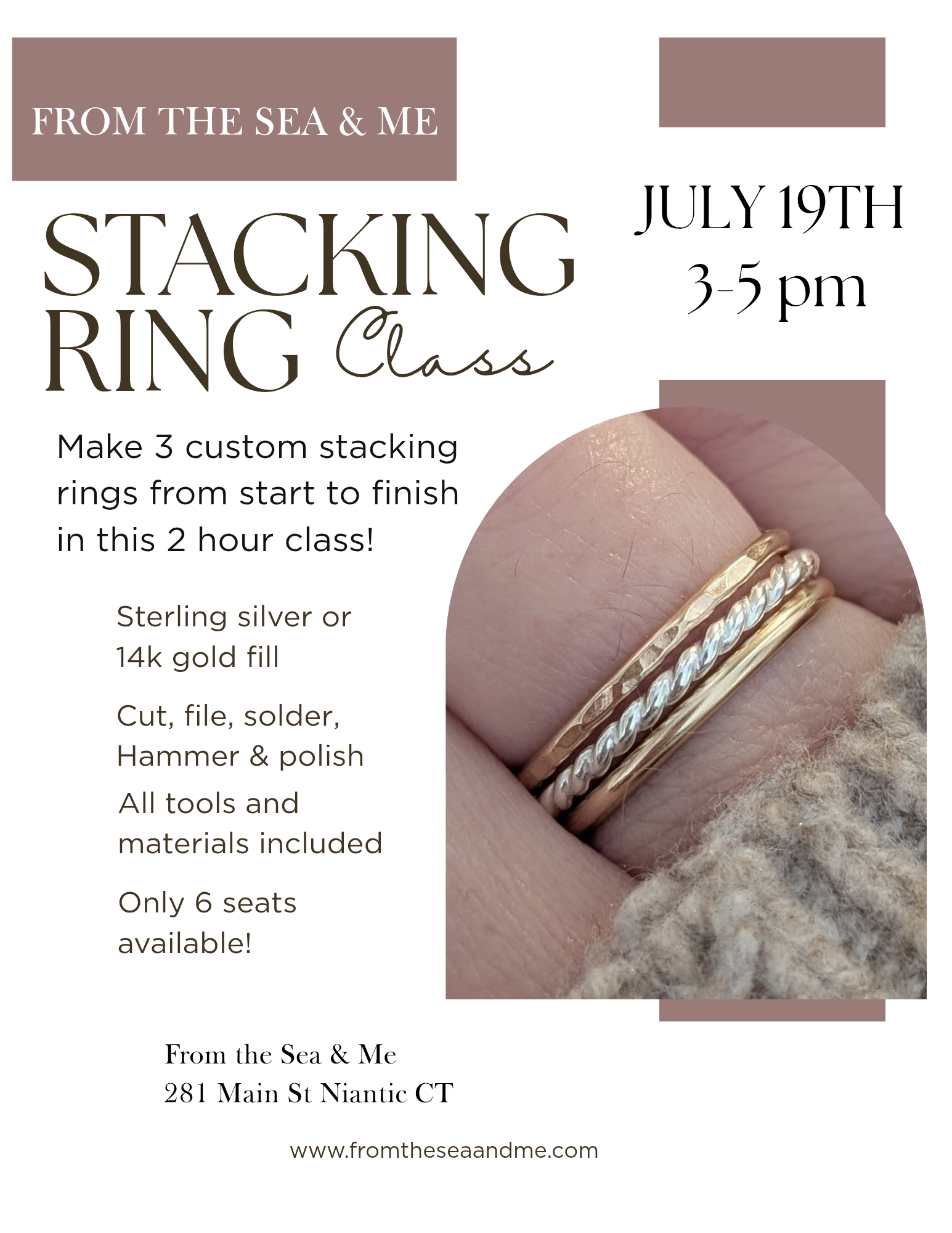 Stacking Ring Workshop 7/19