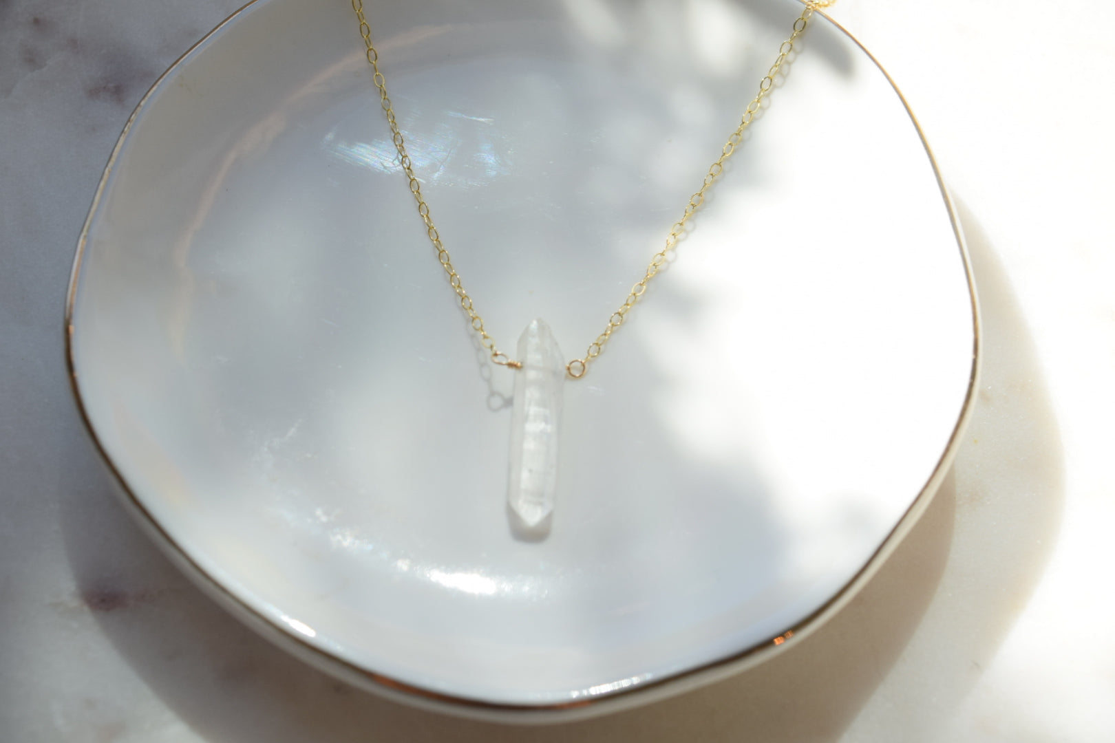 Quartz necklace