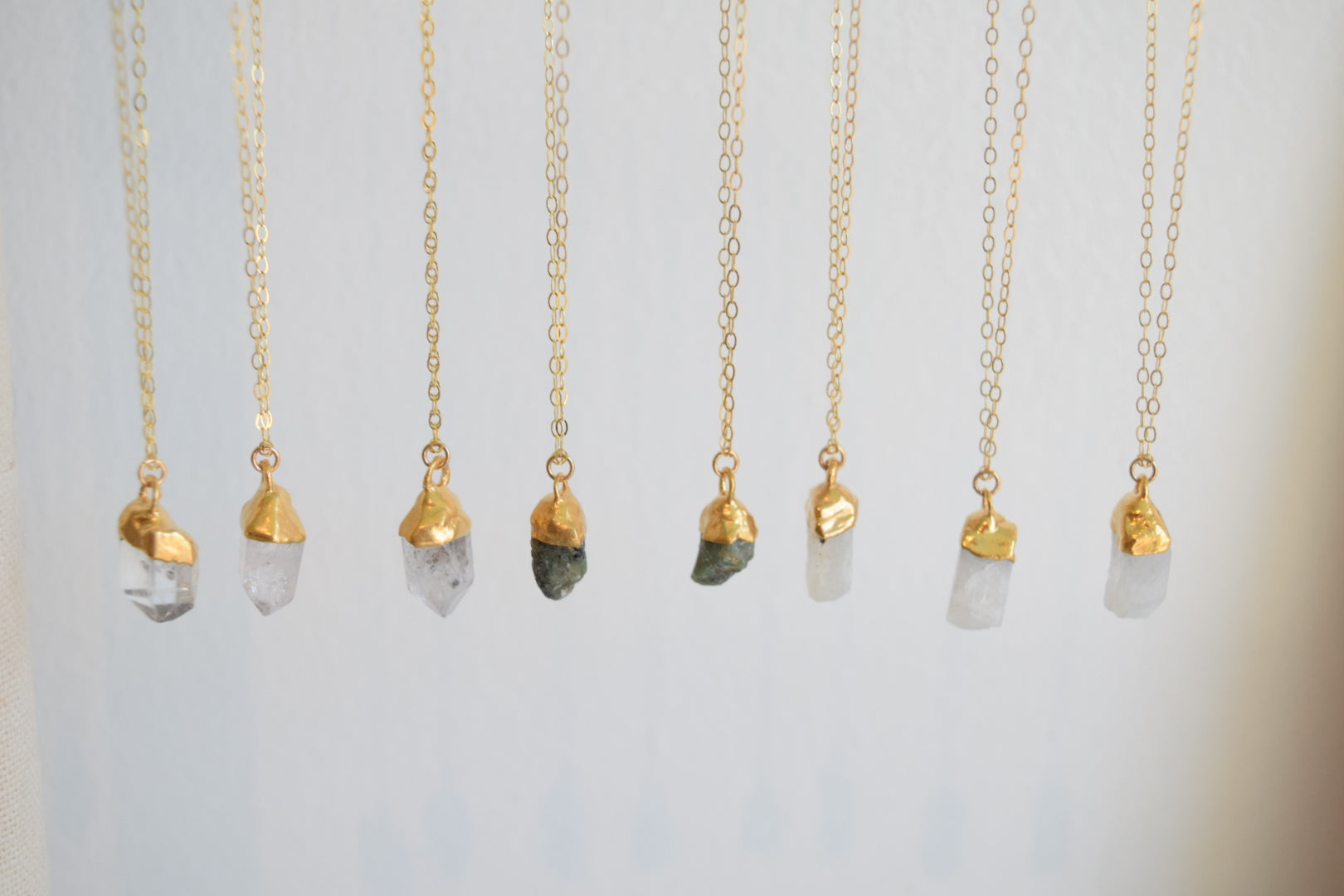 Birthstone nugget necklace